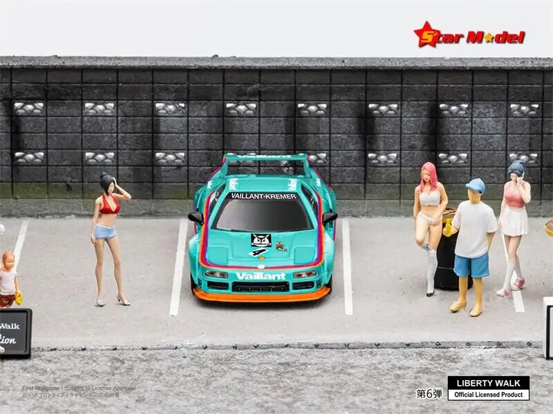**Pre-order** Star Model 1:64 Liberty Walk NSX LBWK Green Vaillant #4 Diecast Model Car