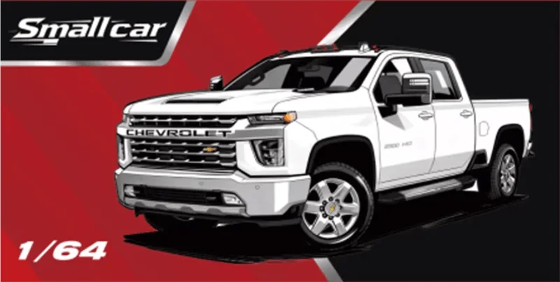 Smallcar 1:64 Silverado 2500 HD Pickup Truck Diecast Model Car