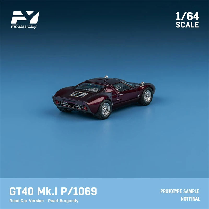 Findclassically 1:64 GT40 Mk.I P1069 Road Car Version Limited500 Diecast Model Car