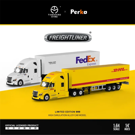 **Pre-Order** TimeMicro + Perka  1:64 Freiner container truck Limited999 Diecast Model Car