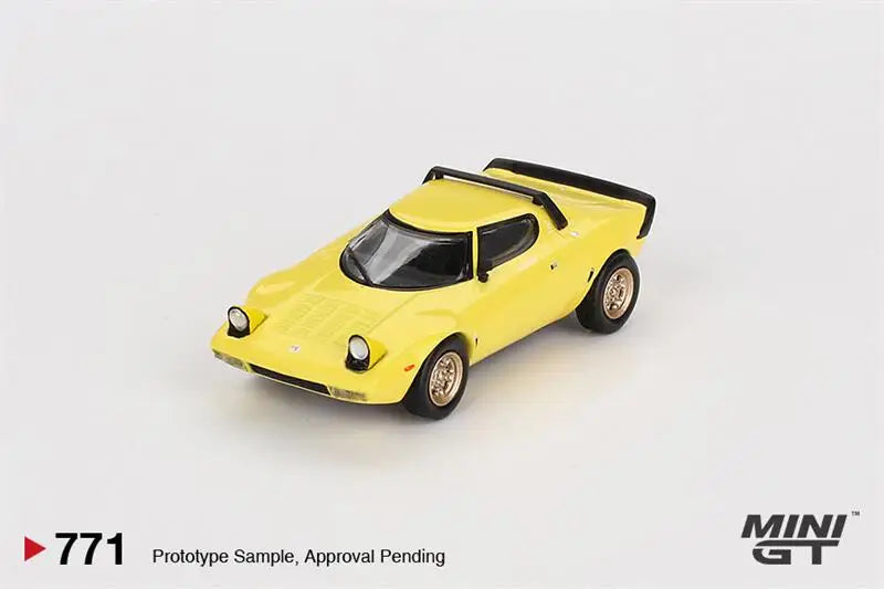 **Pre-Order** MINI GT 1:64 Lancia Stratos HF Stradale Giallo Fly LHD Diecast Model Car