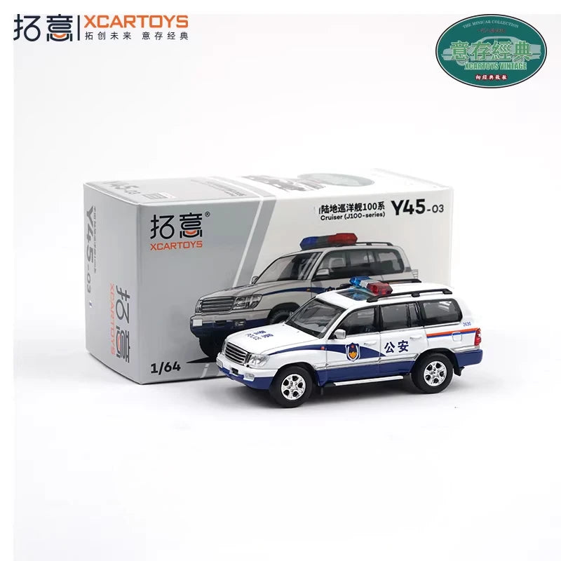 Xcartoys 1:64 LC100 Land Cruiser Police Die-Cast Car Model Miniature Gifts