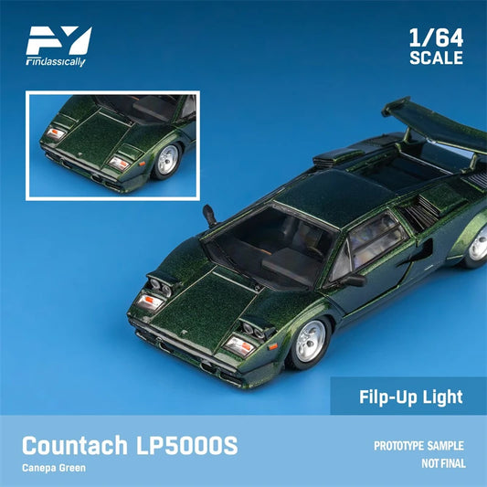 Findclassically 1:64 Countach LP5000S Limited799 Die-Cast Car Model Collection Miniature