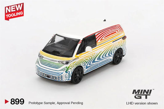 MINI GT 1:64 ID. Buzz Prototype Rainbow LHD Diecast Model Car