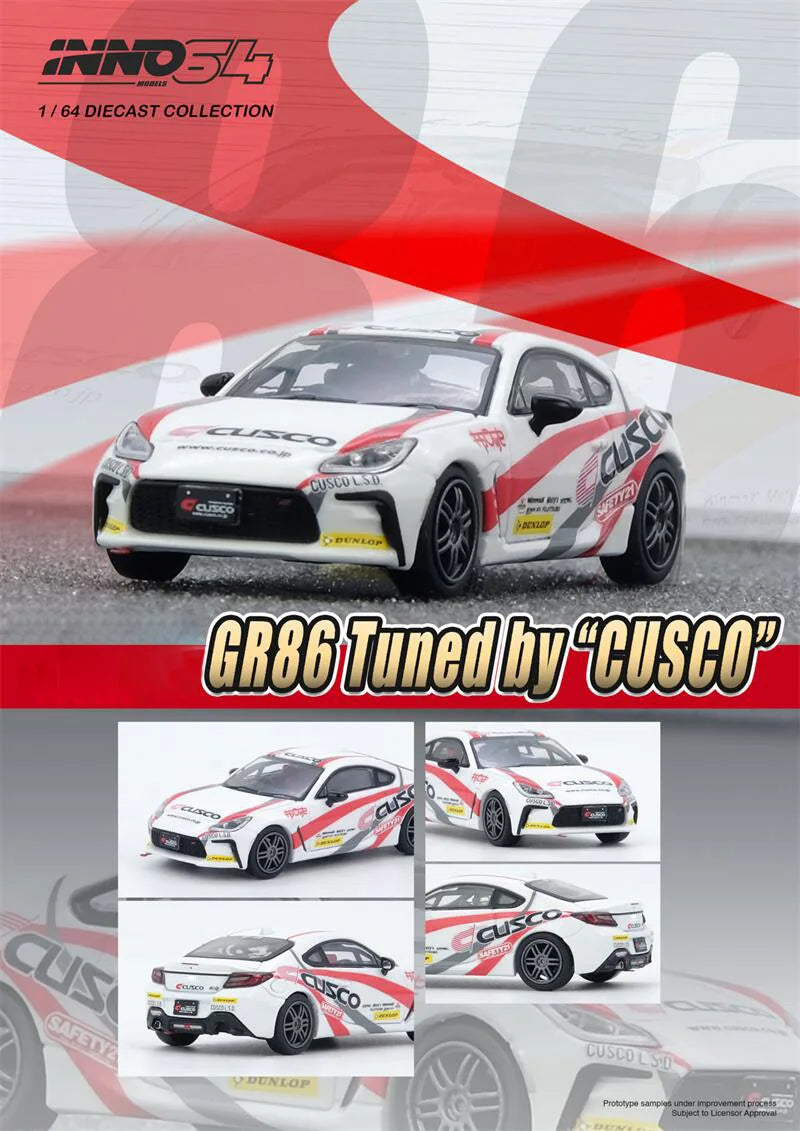 INNO 1:64 SUPRA (A80) TOP SECRET GT300 R89C RX7 MR2 SW20 GR86 PANDEM R32 R34 SAVANNA RX3 Diecast Model Car