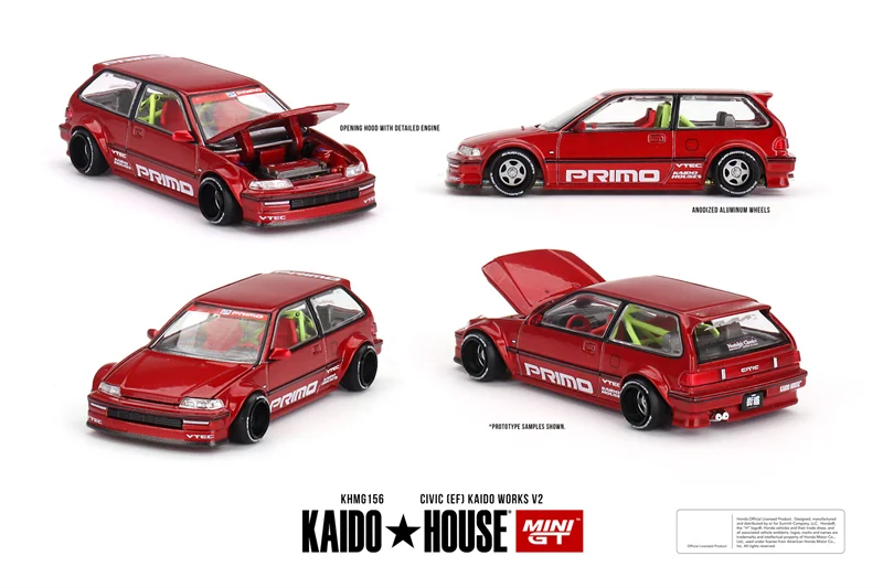 **Pre-Order** Kaido House x MINI GT 1:64 Civic EF Kaido Works V2 Diecast Model Car