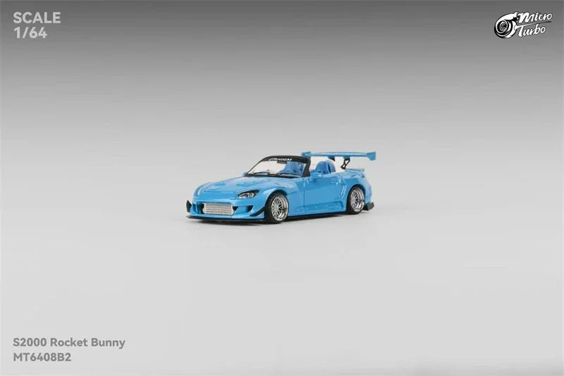 Micro Turbo 1:64 S2000 Pandem Rocket Bunny baby blue Diecast Model Car