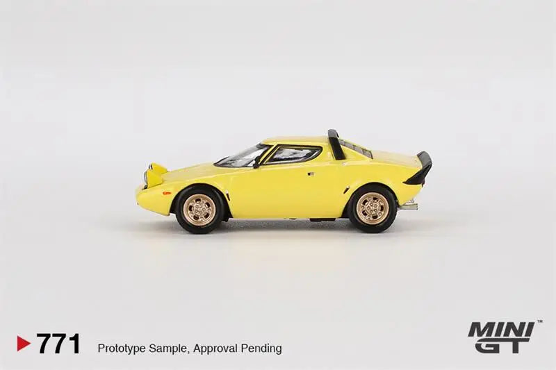 **Pre-Order** MINI GT 1:64 Lancia Stratos HF Stradale Giallo Fly LHD Diecast Model Car