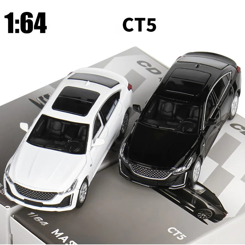 MASDI 1:64 CT5 Black / White / Blue Diecast Model Car