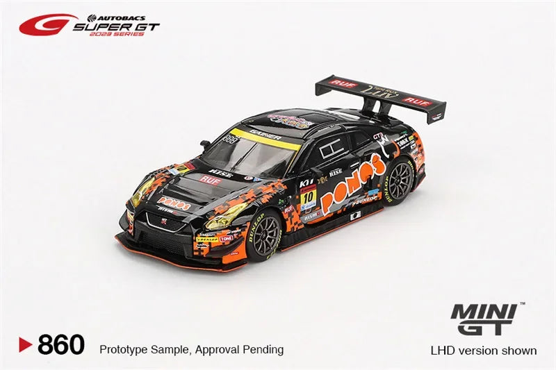 MINI GT 1:64 GTR GT3 #10 "PONOS GAINER GT-R" GAINER Blister Packing Diecast Model Car