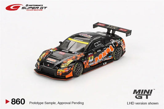 MINI GT 1:64 GTR GT3 #10 "PONOS GAINER GT-R" GAINER Blister Packing Diecast Model Car