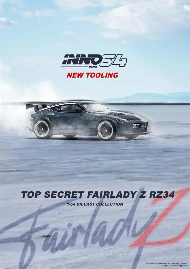 INNO 1:64 SUPRA (A80) TOP SECRET GT300 R89C RX7 MR2 SW20 GR86 PANDEM R32 R34 SAVANNA RX3 Diecast Model Car
