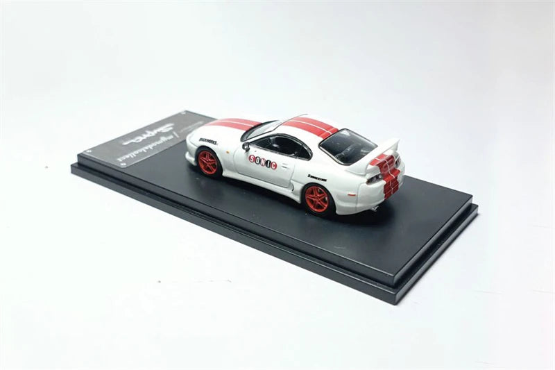 Model Collect MC 1:64 Supra RZ Mk4 A80 (JZA80) Bomex V1 Advan / White limited300 Diecast Model Car