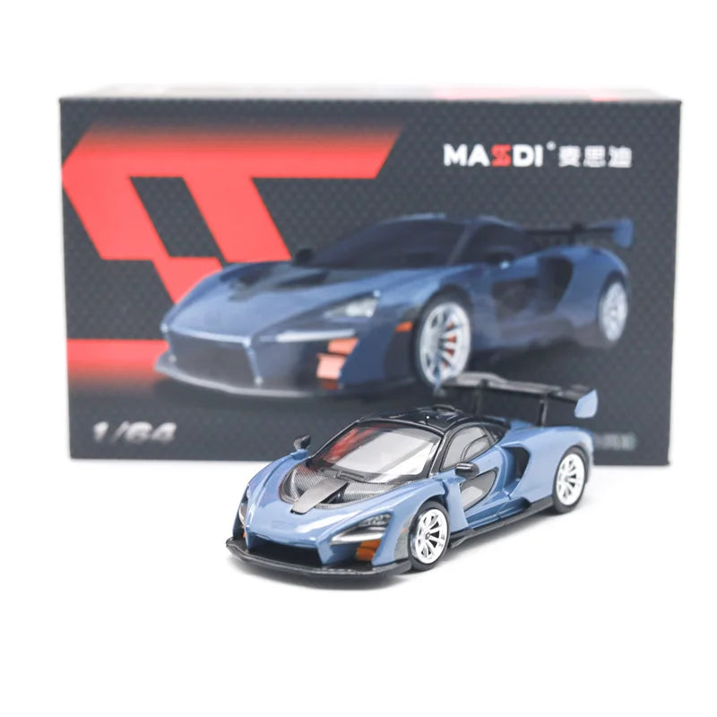 MASDI 1:64 Senna Dark Blue Diecast Model Car