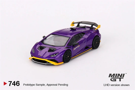 MINI GT 1:64 Huracán STO Viola Pasifae Diecast Model Car