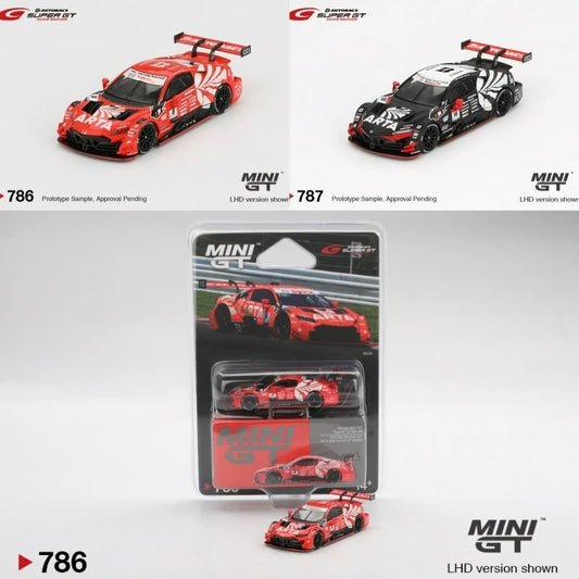MINI GT 1:64 NSX-GT Type S GT500  #16 / #8 ARTA 2023 SUPER GT Series Blister Package Diecast Model Car