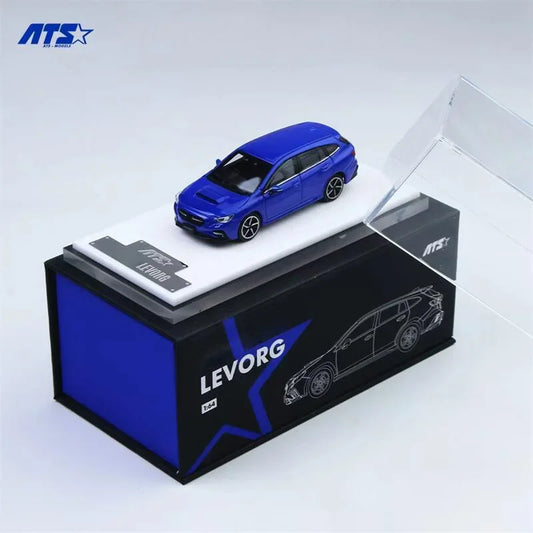 ATS 1:64 LEVORG Wagon Metallic Blue Diecast Model Car