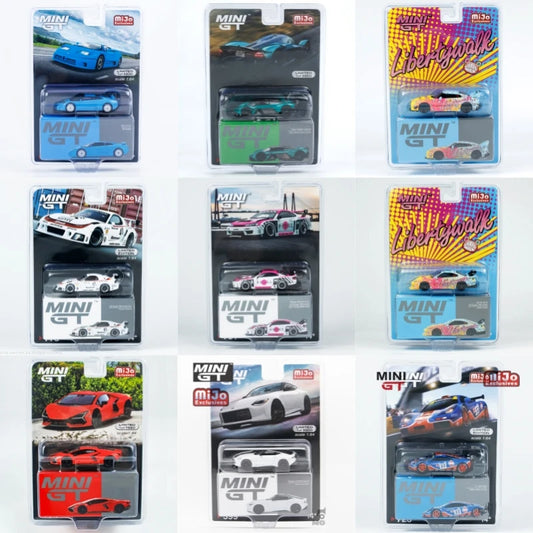 Blister BL -MINI GT 1:64 SuperGT 007 GTR #33 LB S15 35RR KUMA SEMA RX7 Diecast Model Car