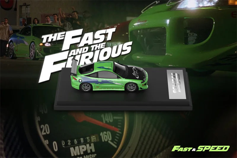Fast Speed FS 1:64 Eclipse D30 Robocar Fast FNF Green Diecast Model Car