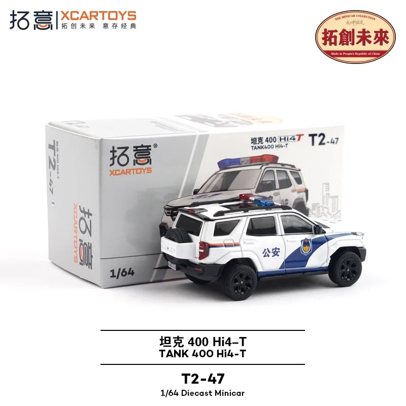 Xcartoys 1:64 Tank400 Police Diecast Model Car