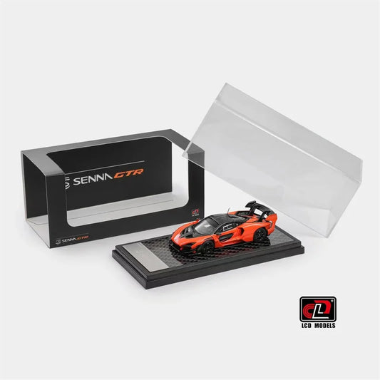 LCD 1:64 Papaya Orange Senna Die-Cast Car Model Miniature Gifts