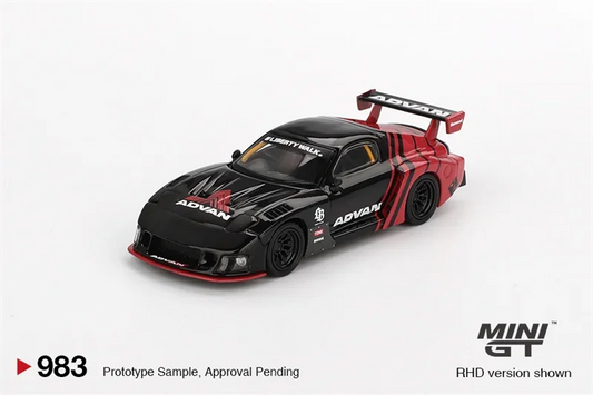 MINI GT 1:64 RX-7 LB-Super Silhouette Liberty Walk ADVAN Collection Miniature DieCast Model Car mini gt