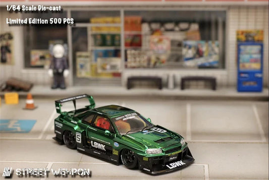 SW 1:64 ER34 LBWK Chrome Green Limited 500 Diecast Model Car