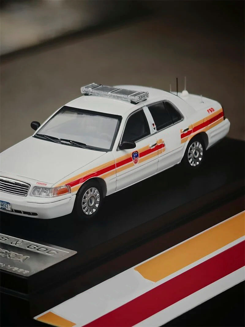 MK Miniature 1:64 FDNY Victoria police car Die-Cast Car Model Miniature Gifts