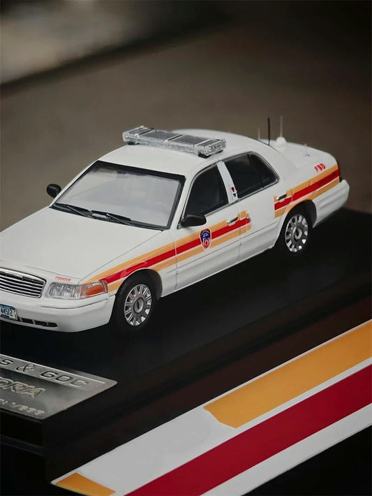 MK Miniature 1:64 FDNY Victoria police car Die-Cast Car Model Miniature Gifts