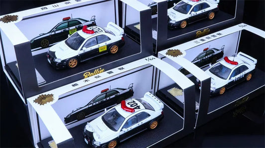 Rollin 1:64 Impreza Japanese police Diecast Model Car