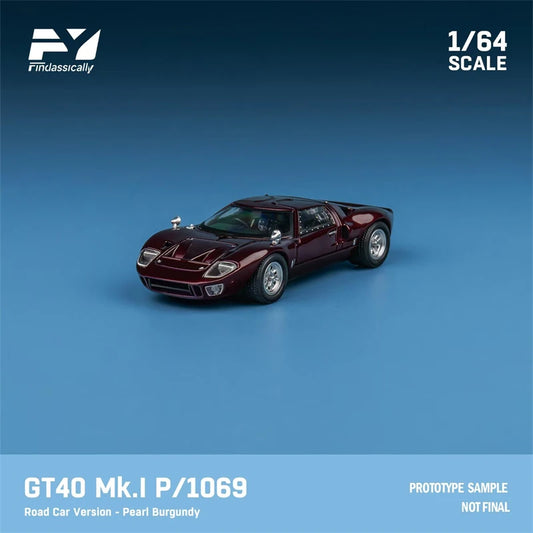 Findclassically 1:64 GT40 Mk.I P1069 Road Car Version Limited500 Diecast Model Car