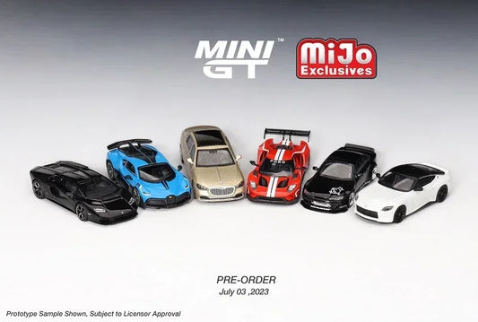 MINI GT Mijo Exclusives 1:64 Nissan Silvia S15 Rocket Bunny Bugatti Divo Ford GT MK II LPI 800-4 Model Car