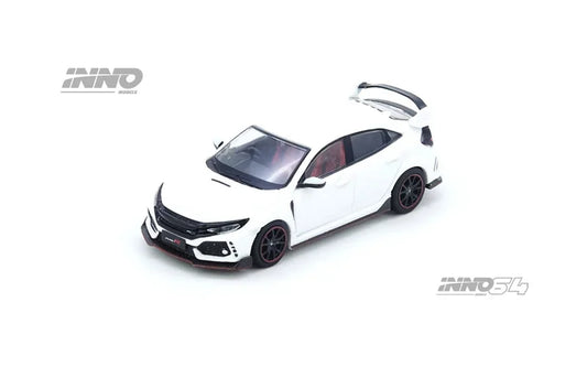 INNO64 1:64 CIVIC TYPE-R (FK8) White Collection Miniature DieCast Model Car