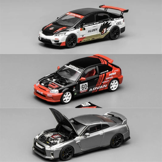 MOTORHELIX 1:64 CIVIC TYPE R FD2/ EK9 R35 Diecast Model Car