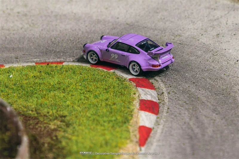 Tarmac Works 1:64 RWB Backdate Violetta idlers 12 hours 2016 Purple Diecast Model Car