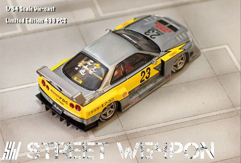 SW 1:64 LBWK LB ER34 #23 Flash Raw Collection Miniature DieCast Model Car