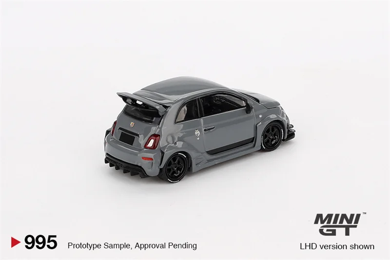 MINI GT 1:64 LBWK Abarth 595 LB WORKS x Abas Works Grey Collection Miniature DieCast Model Car