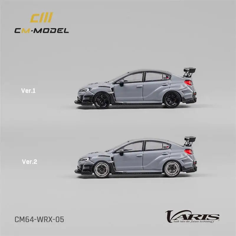 **Pre-Order** CM MODEL  1:64 WRX Varis Widebody 2.0 Gray Diecast Model Car