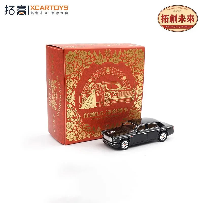 Xcartoys 1:64 HongQi L5 Black Diecast Model Car