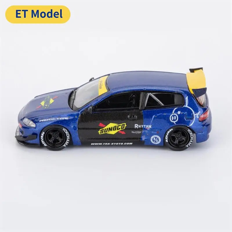 [PreSale] ET Model x Model Collect 1:64 Pandem EG6 Mk5 Rocket Bunny Sunoco Blue Diecast Model Car