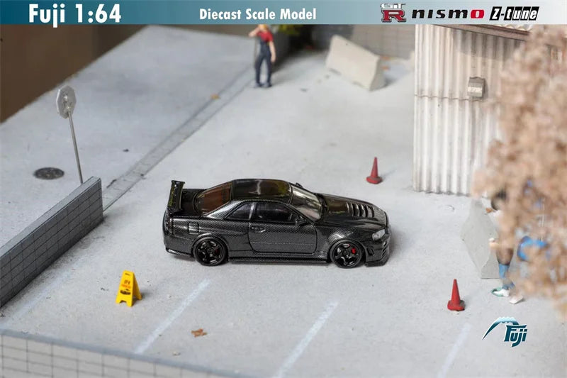 Fuji 1:64 Skyline R34 GT-R Nismo Z-Tune Carbon Limited999 Diecast Model Car
