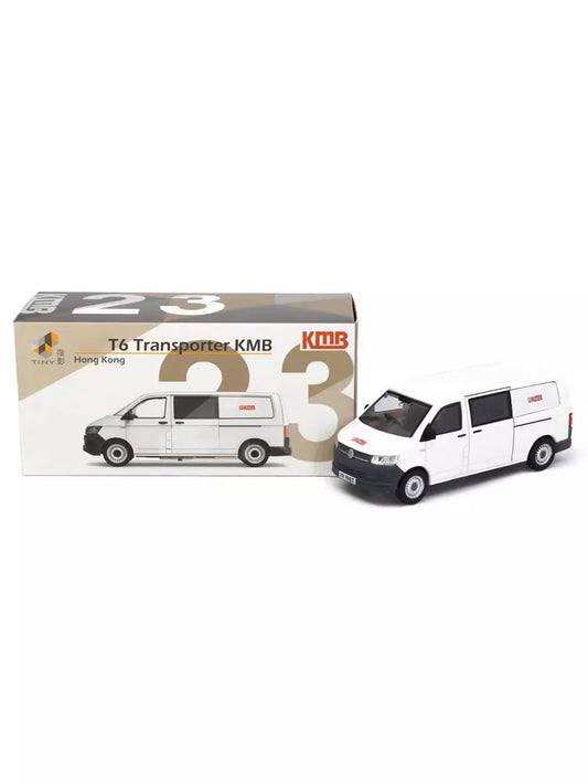 TINY 1:64 T6 Transporter GOGOX White Diecast Model Car