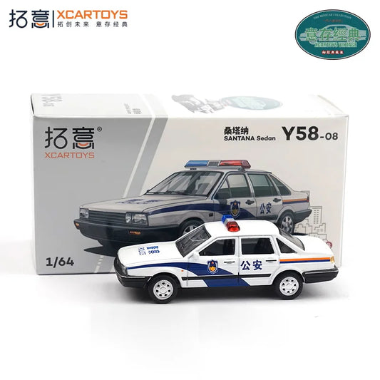 Xcartoys 1:64 SANTANA Sedan Police Diecast Model Car