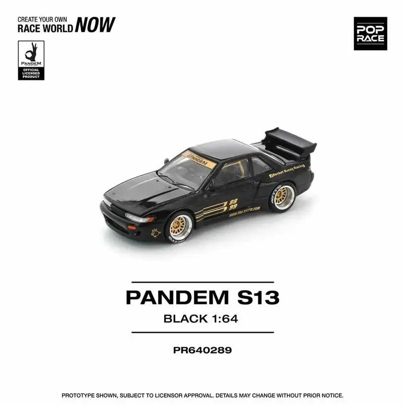 POP RACE 1:64 PANDEM SILVIA S13 / LANCER EVOLUTION IV / RX7 Diecast Model Car