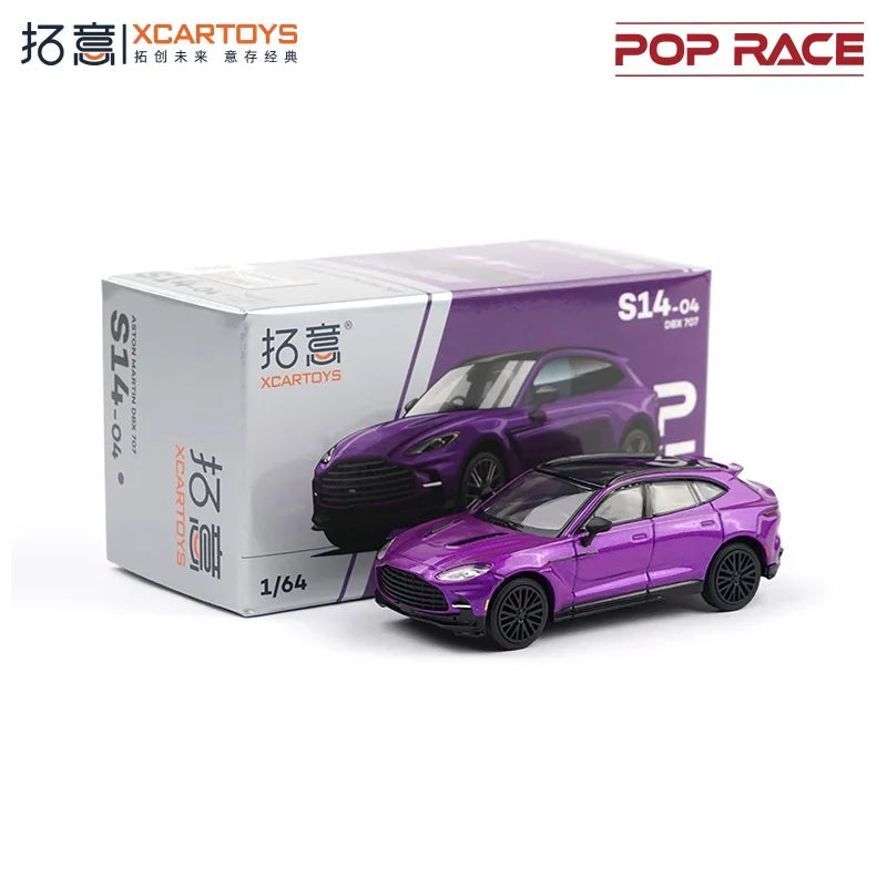 Xcartoys x POP RACE 1:64 Storm Purple DBX 707 Diecast Model Car