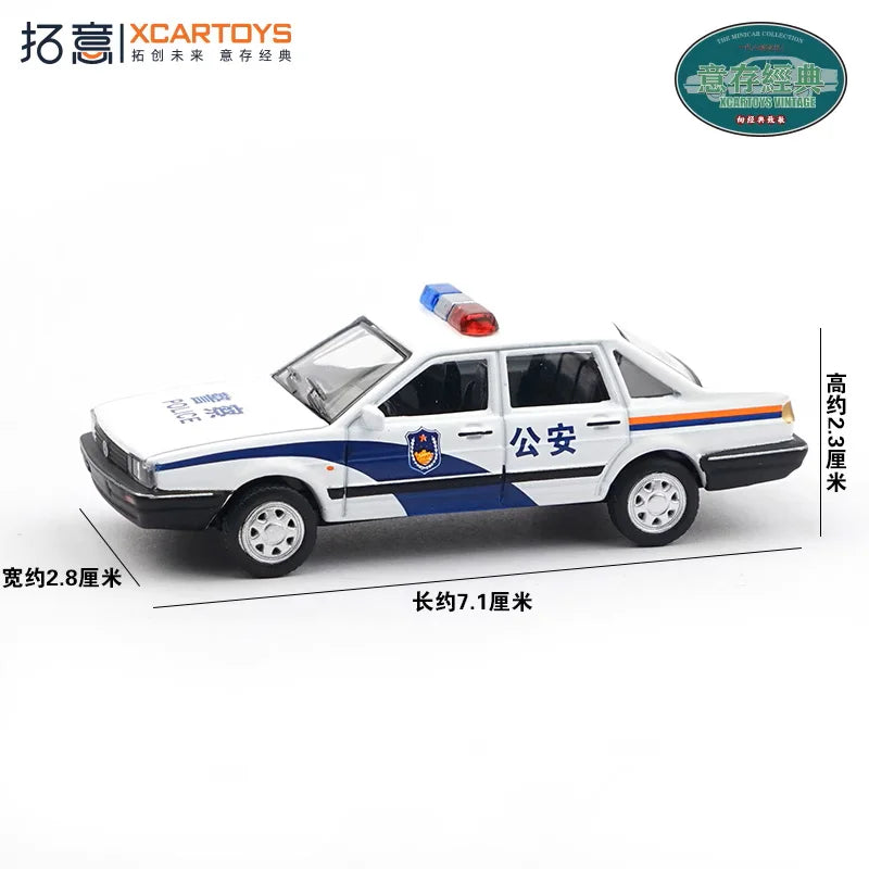 Xcartoys 1:64 SANTANA Sedan Police Diecast Model Car