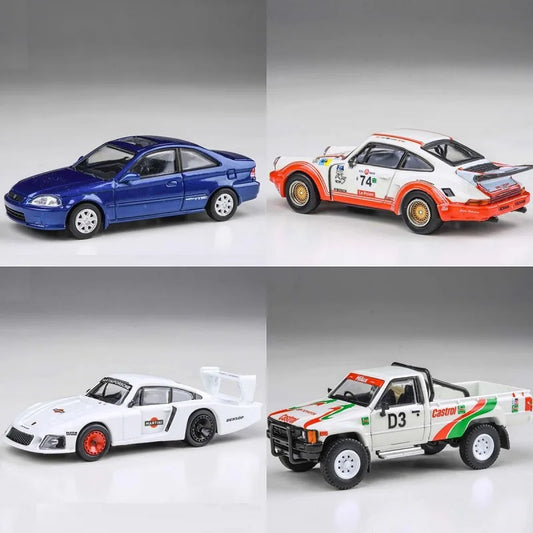 Para64 1/64 1999 Si EM1 Blue Pearl RHD Blue Pearl 935/78 Hilux White Diecast Model Car