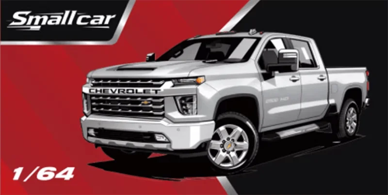 Smallcar 1:64 Silverado 2500 HD Pickup Truck Diecast Model Car