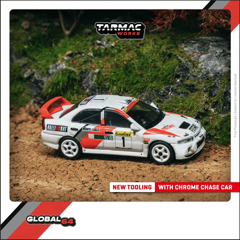 Tarmac Works 1:64  GR Corolla HKS GT3 996 Red Lancer GSR IV Monte-Carlo 1997 #1 Fuso Canter Integra DC5 Model Car