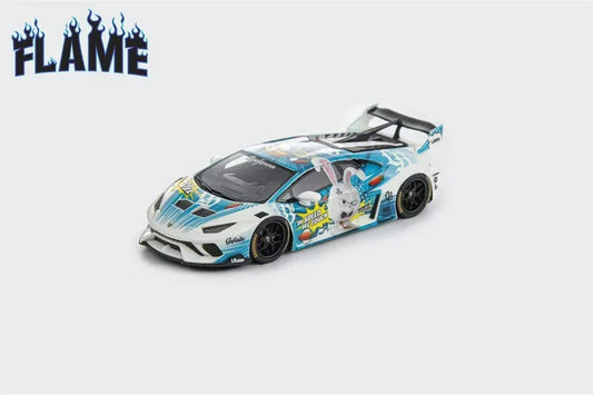 Flame 1:64 Huracan GT Calf LP610 Hurricane Midnight Light Resin Model Car